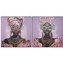 Cadre Home ESPRIT Mauve Moderne Africaine 102 x 4