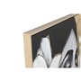 Cadre Home ESPRIT Blanc Noir Gris Doré Femme (2 Unités)
