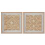 Cadre Home ESPRIT Blanc Naturel Scandinave 40 x 3 x 40 cm (2 Unités)
