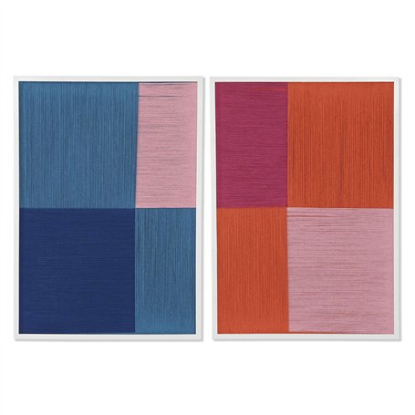 Cadre Home ESPRIT Bleu Orange Moderne Urbaine 50 x 2