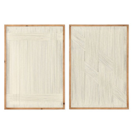 Cadre Home ESPRIT Blanc Naturel Urbaine 50 x 2