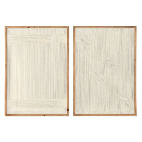 Cadre Home ESPRIT Blanc Naturel Urbaine 50 x 2