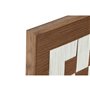 Cadre Home ESPRIT Blanc Marron Beige Moderne Urbaine 50 x 3 x 50 cm (2 Unités)