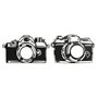 Décoration murale Home ESPRIT Noir Caméra/Appareil Photo Vintage 45 x 1 x 30 cm (2 Unités)