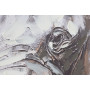 Cadre Home ESPRIT Blanc Marron Gris Eléphant Colonial 80 x 3,5 x 80 cm (2 Unités)