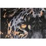 Cadre Home ESPRIT Noir Doré Léopard Colonial Laqué 50 x 3,5 x 70 cm (2 Unités)