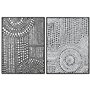 Cadre Home ESPRIT Blanc Noir Abstrait Moderne Laqué 60 x 3