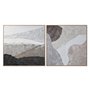 Cadre Home ESPRIT Marron Noir Beige Abstrait 123 x 4