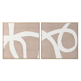 Cadre Home ESPRIT Blanc Beige Abstrait 103 x 4