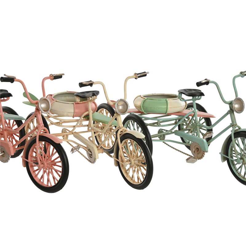 Image secondaire de Figurine Décorative Home ESPRIT Bleu Blanc Vert Rose Vintage 26,5 x 12 x 14 cm (3 Unités)