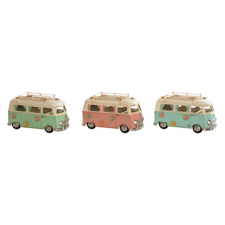 Figurine Décorative Home ESPRIT Bleu Vert Rose Vintage 20 x 9 x 11 cm (3 Unités)