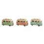 Figurine Décorative Home ESPRIT Bleu Vert Rose Vintage 20 x 9 x 11 cm (3 Unités)