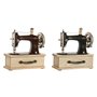 Figurine Décorative Home ESPRIT Noir Bordeaux Naturel Vintage 23 x 12 x 23
