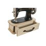 Figurine Décorative Home ESPRIT Noir Bordeaux Naturel Vintage 23 x 12 x 23,5 cm (2 Unités)