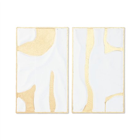 Décoration murale Home ESPRIT Blanc Doré Moderne 48 x 2