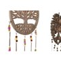 Figurine Décorative Home ESPRIT Marron Arbre Coeur soleil 20 x 20 x 61 cm (3 Unités)