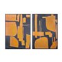 Cadre Home ESPRIT Bleu Orange Abstrait Urbaine 103 x 4