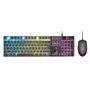 Trust Gaming Ensemble Clavier et Souris GXT 838 Azor – Clavier avec Disposition QWERTY UK, éclairage LED, 8 Touches Anti-ghostin