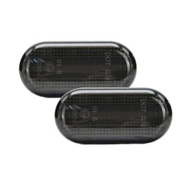 AUTO-STYLE Set de clignoteurs latérales LED compatible avec Renault Divers - Smoke - incl. Dynamic Running Light