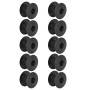 Wosune Roulements de Baby-Foot Noirs, Accessoires de Baby-Foot, tiges de roulement de Football, Remplacement Adulte en Plastique