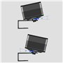 QTBH Support de Projecteur Projecteur de Montage Mural Met Support de Fixation Angle de Fixation des projecteurs réglables pour 