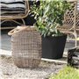 Pot de fleurs carré - DEROMA - Origin - 12 L - Anthracite