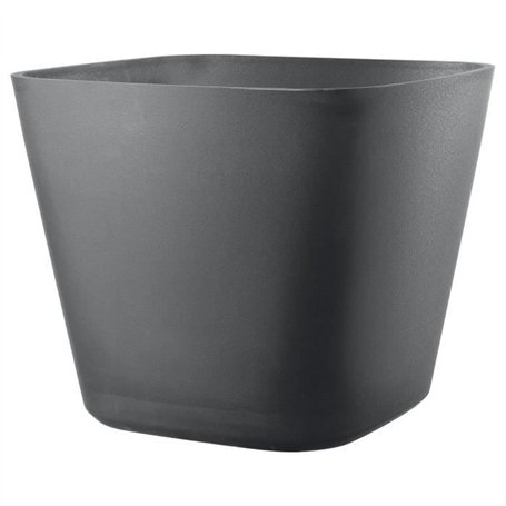 Pot de fleurs carré - DEROMA - Origin - 12 L - Gris