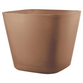 Pot de fleurs carré - DEROMA - Origin - 12 L - Terre cuite