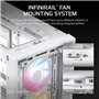Boîtier PC - CORSAIR - Série FRAME 4000D RS ARGB - Moyen-tour - 3 ventilateurs ARGB - Blanc