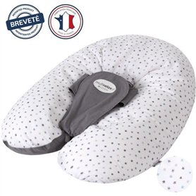 Coussin de maternité - CANDIDE - Multirelax - Polyester / Coton - Gris / Etoiles