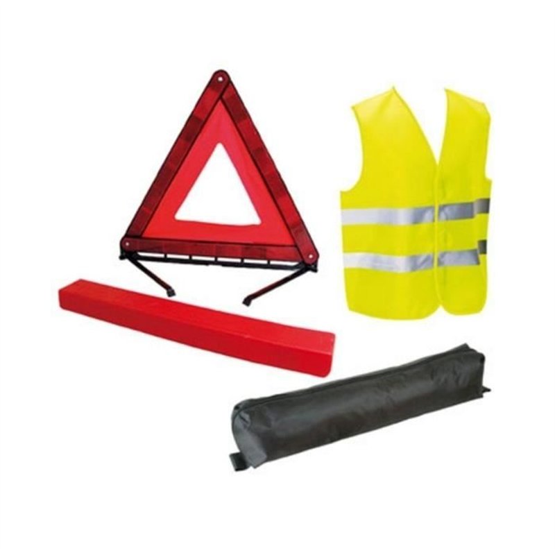 Image secondaire de Pack sécurité - HTC EQUIPEMENT - Jeunes conducteurs - 1 gilet de sécurité + 1 triangle, 1 transmetteur fm, 1 disque électrostat