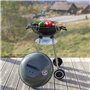 Barbecue a charbon - LIVOO - DOC172K - ø41 cm - Grille en acier chromé - Hauteur 69,5 cm - Poignées - 2 roues crantées