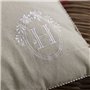 Coussin - TODAY - CHARME - Chambray x Petite broderie Berenice - 40 x 40 cm