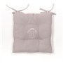 Assise matelassée - TODAY - CHARME - Chambray x Petite Broderie Berenice - 40 x 40 cm