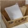 Coussin - TODAY - CHARME - Chambray x Dentelle Constance - 40 x 40 cm