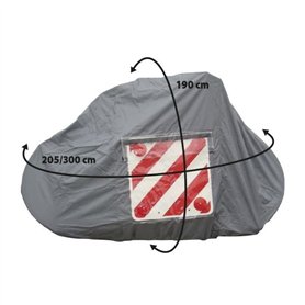 Bâche de protection - OPTIMA - Polyester enduit imperméable 110 g/m²- 2 sangles réglables fournies - Pour 4 vélos