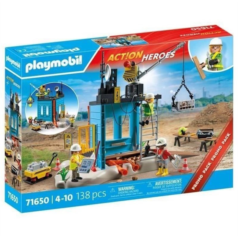 PLAYMOBIL - 71650 - Ouvriers et chantier