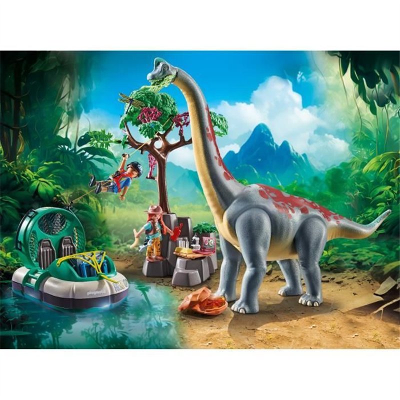Image secondaire de PLAYMOBIL 71819 Brachiosaure, explorateurs, aéroglisseur
