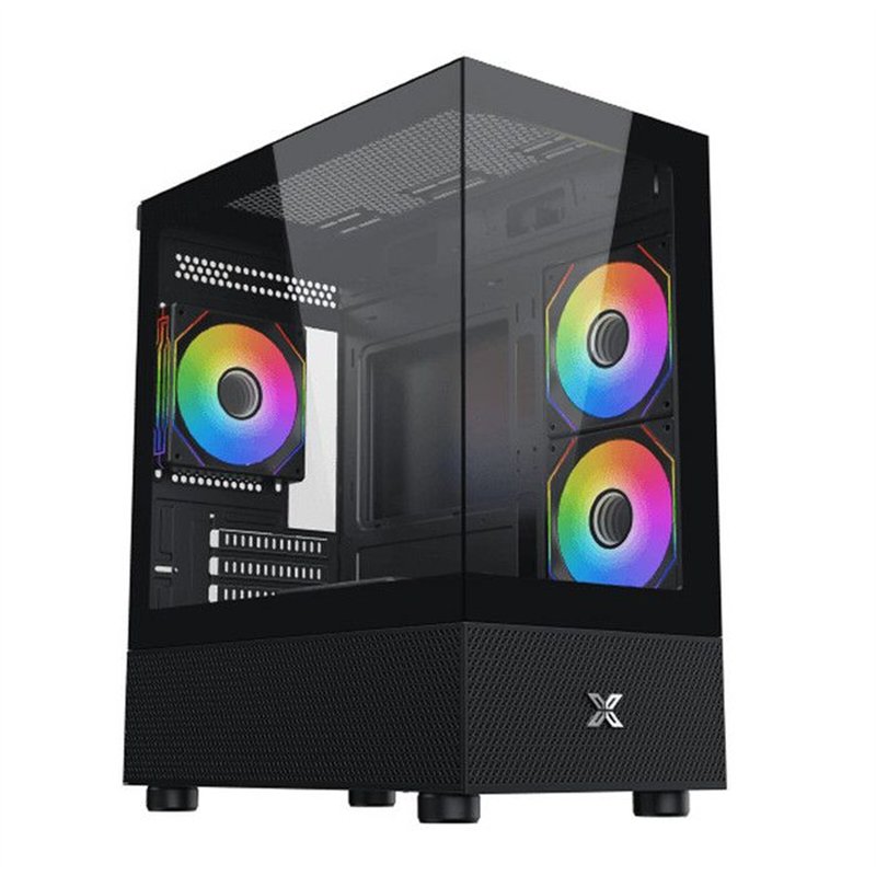 Boîtier PC - XIGMATEK - Alphard M - Mini tour - M-ATX - Verre trempé - ARGB - Noir