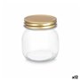 Bocal Vivalto CWDH04-12PK Transparent Doré 300 ml (12 Unités)