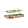 Bocal Vivalto CWDH03-8PK Transparent Doré 500 ml (8 Unités)