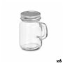 Bocal Vivalto 01-0906 Transparent Argenté 120 ml (6 Unités)