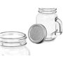 Bocal Vivalto 01-0906 Transparent Argenté 120 ml (6 Unités)