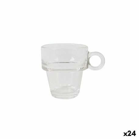 Ensemble de tasses à café La Mediterránea Tower 90 ml 3 Pièces (24 Unités)