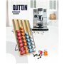 Organisateur de capsules de café Quttin Bambou 35 x 18 x 4 cm 40 Capsules de café (6 Unités)