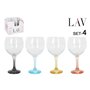 Set de Verres LAV 645 ml 9,4 x 20 cm 4 Pièces (16 Unités)