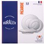 Assiettes Duralex Picardie Transparent 12 Pièces (2 Unités)