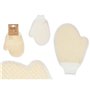 Gant Exfoliant Berilo B7083-12 Blanc Beige (12 Unités)