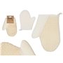 Gant Exfoliant Berilo B7083-10 Blanc Beige (12 Unités)