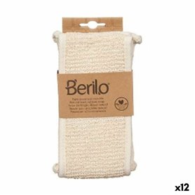 Éponge de Massage Berilo B7081-16 Blanc Beige (12 Unités)